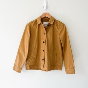 Madewell Northwood Sand Cropped Utility Tan Khaki Utility Jacket, Size XS